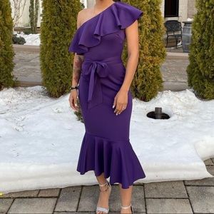 Purple formal dress